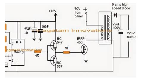 single phase solar inverter circuit diagram