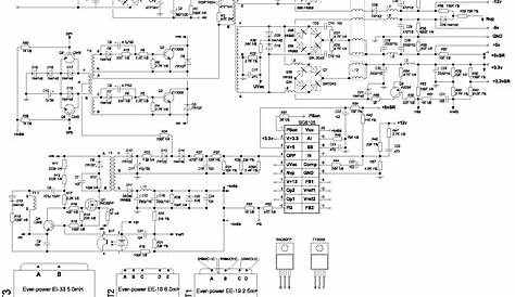 450w computer power supply circuit diagram