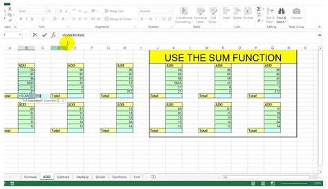 How to complete basic math in Excel - YouTube