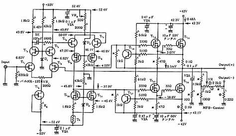 200 Watt Mosfet Power Amplifier schematic