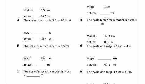 identifying scale factors worksheets