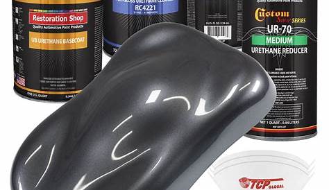 Gunmetal Grey Metallic Quart URETHANE BASECOAT CLEARCOAT Car Auto Body