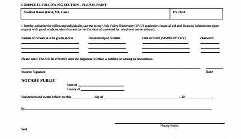 Sample Forms For Authorized Drivers / Authorization letter for