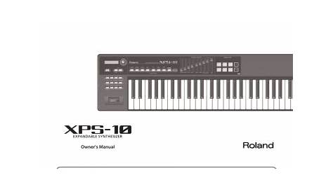 roland xp 60 owner's manual