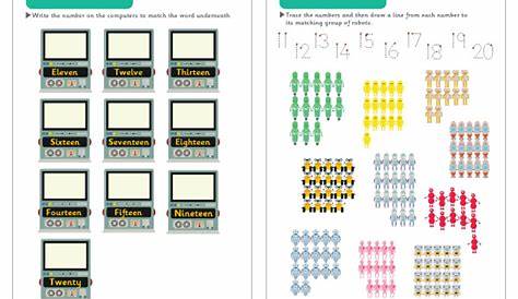Early Learning Resources Numbers to 20 Maths Worksheets