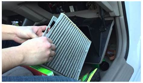 How To Replace Cabin Air Filter Toyota Camry
