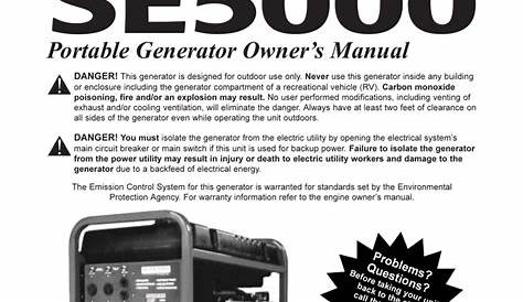 manual generac generator