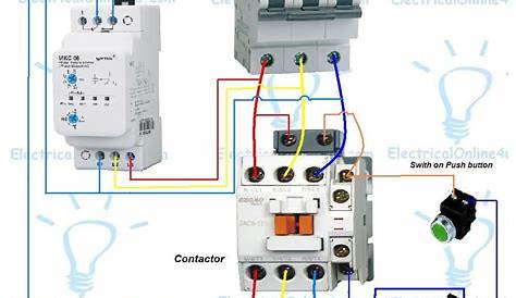 contactor relay wiring diagram