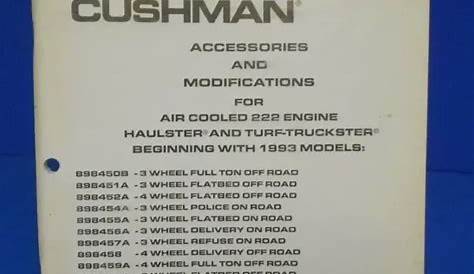Cushman Turf Truckster Manual