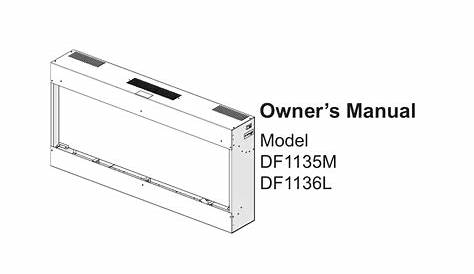 Dimplex Electric Fireplace DF1136L User Manual | 18 pages | Original