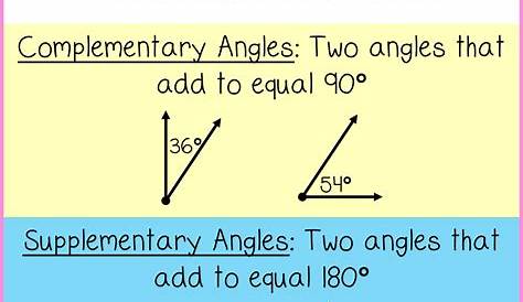 supplementary and complementary angles worksheet pdf