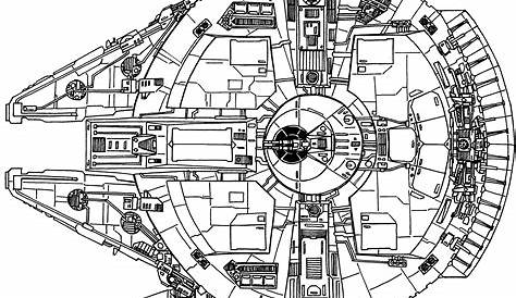 Millennium Falcon Technical Drawing at GetDrawings | Free download