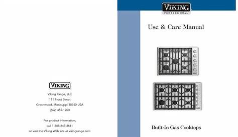 VIKING BUILT-IN GAS COOKTOPS USE & CARE MANUAL Pdf Download | ManualsLib