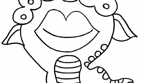 Monster Coloring Pages Free Download | Educative Printable | Monster