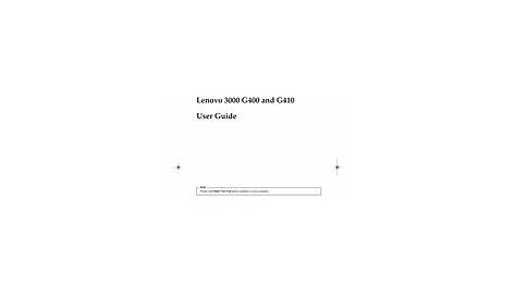 Lenovo User Guide Manuals | ManualsLib