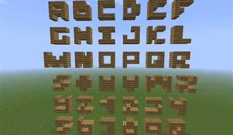 2x2 Block Alphabet : r/Minecraft