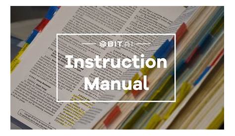 Instruction Manual Template | Bit.ai