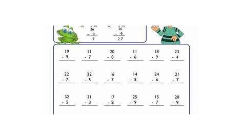 subtraction with regrouping worksheet