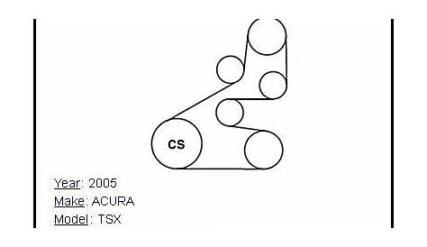 2006 acura tsx serpentine belt diagram