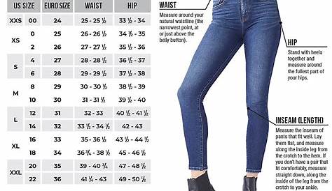 gap women's jeans size chart