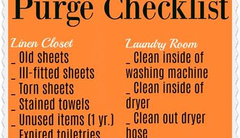 fall cleaning checklist printable