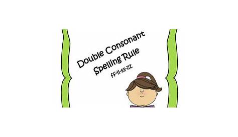Double Consonant Spelling Rule Worksheets by The Becka Blog | TpT