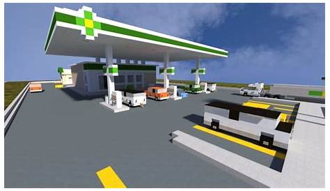 minecraft schematics gas station