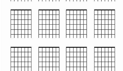 guitar chord blank chart