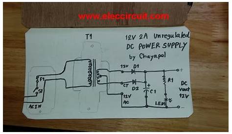 12v linear power supply schematic