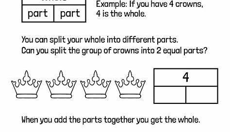 Fractions, Part-Part-Whole - 1st Grade Math Worksheet Catholic