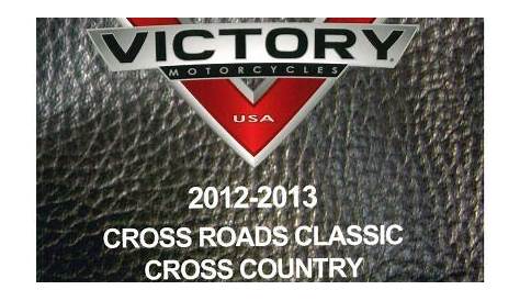 victory cross roads hard ball owner's manual