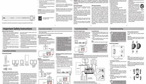 RCA RT2906 Home Theater System User Manual | Manualzz