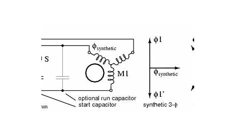 3 phase motor schematic diagram