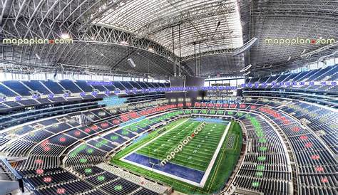 Dallas Cowboys AT&T Stadium Arlington seating map - View from Section