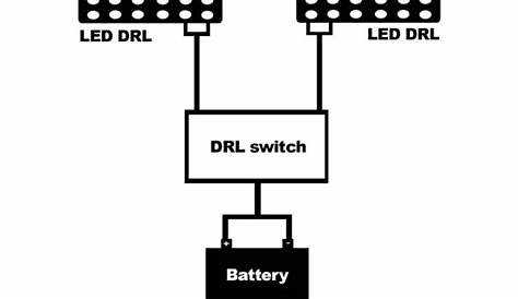 simple daytime running light circuit diagram