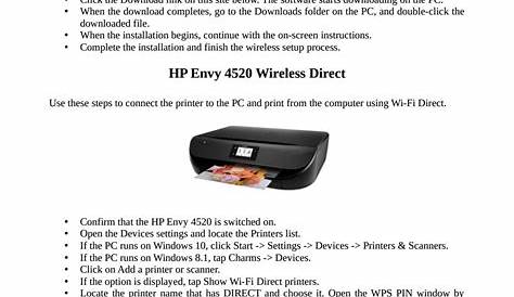 How to Connect HP Envy 4520 Printer to Wireless? by Jack Leach - Issuu