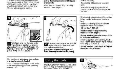 Hoover SteamVac Dual V Owner's Manual | Page 10 - Free PDF Download (13 Pages)