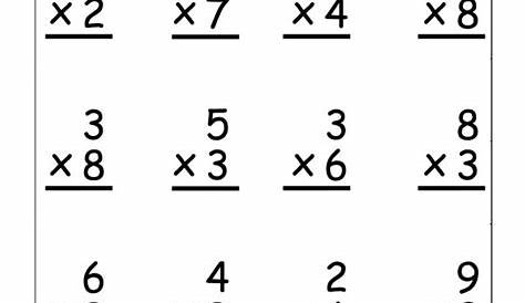 multiplication worksheet | Printable multiplication worksheets