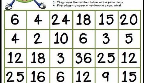 Math Games For Grade 3 Multiplication Free - Herbert Calderon's