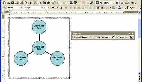 how to create a schematic diagram in word