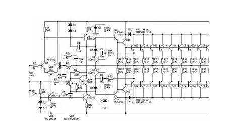 car audio power amplifier schematic