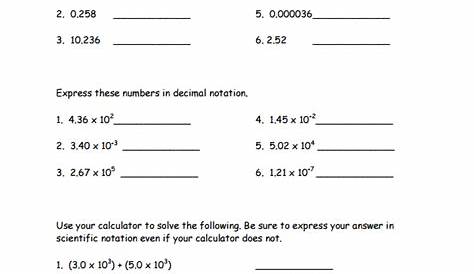 FREE 9+ Sample Scientific Notation Worksheet Templates in MS Word | PDF