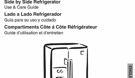 KENMORE SIDE BY SIDE REFRIGERATOR USE AND CARE MANUAL Pdf Download