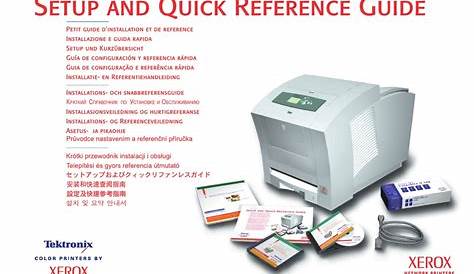 XEROX PHASER 860 SETUP AND QUICK REFERENCE MANUAL Pdf Download | ManualsLib