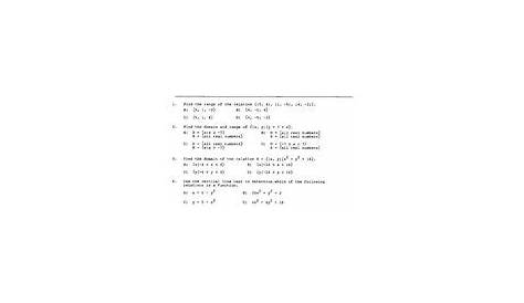 Relations And Functions Worksheet : Function Or Not Practice Worksheet