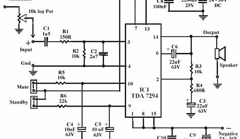 Simple 50W Electronic Amplifier Circuit Diagram | Super Circuit Diagram