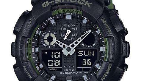 Casio - Casio GA-100L-1A G-Shock GA-100 Military Series Watch Black