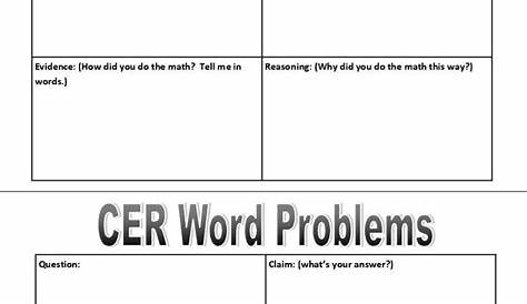 identifying claims and evidence worksheets