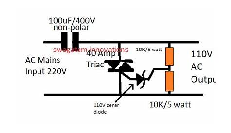 How to Make a 220V to 110V Converter Circuit Electronics Storage