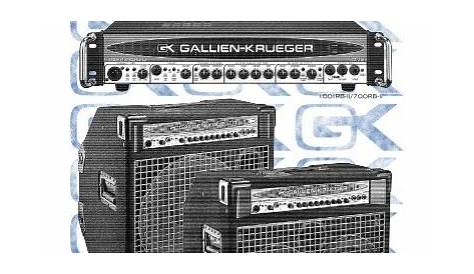 Manual for Gallien-Krueger 700RB-II Bass Head - Musician's Friend